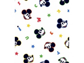 Disney stof  Mickey mouse met ster en letters