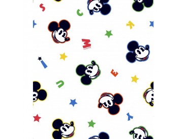 Disney stof  Mickey mouse met ster en letters