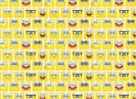 Spongebob  Emojis Een poplin/katoen met een  leuke Spongebob emojis print  100% katoen 1.50 mtr. br 120 Gr/M2