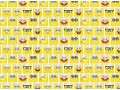 Spongebob  Emojis Een poplin/katoen met een  leuke Spongebob emojis print  100% katoen 1.50 mtr. br 120 Gr/M2