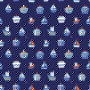 Maritiem  Wit met zeevaart print  15526-050N