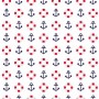 Maritiem  Wit met reddingsboei en anker  15528-050N