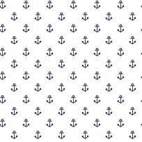 Maritiem  Witte poplin met donkerblauwe ankertjes  15529-050N