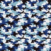 Legerprint  poplin Serie 1  Blauw  15572-008N