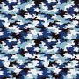 Legerprint  poplin Serie 1  Blauw  15572-008N