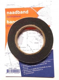 Naadband Zwart per rol van 12,5 meter