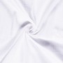 Mousseline stof effen wit  Een zachte babykatoen, met een kleine wafel structuur. 100% hydrofiele katoen 1.30 mtr. breed 135 gr 