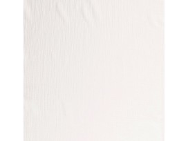 Mousseline stof effen offwhite. Zachte babykatoen, met een kleine wafel structuur. 100% hydrofiele katoen 1.30 mtr. breed 135 gr