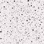 Mousseline stof met Stipjes  Gebroken Wit/Zwart  15512-051N