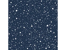 Mousseline met Stipjes Donkerblauw/Wit  15512-008N