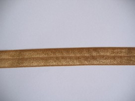 Elastisch vouwtres biaisband Camel 462