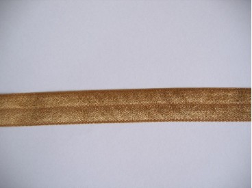 Elastisch vouwtres biaisband Camel 462