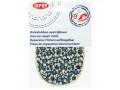 Kniestukken Donkerblauw met witte bloem wit randje 371-50