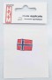 Applicatie Noorse vlag  klein  23x17mm