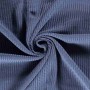 Knitwear stof gebreid met kabels Jeansblauw