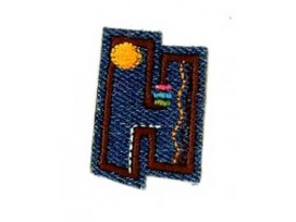 Fun Letter Jeans H