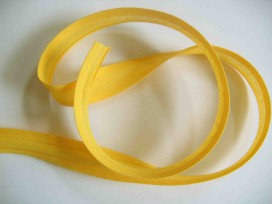 Biaisband Geel 3 cm breed  stuk van 80 cm