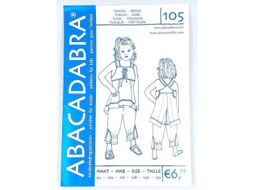 Patroon Tuniek en Broek  Abacadabra 105