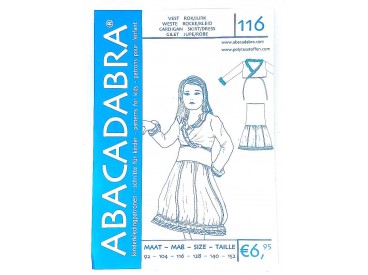 Patroon Vest en Rok/Jurk   Abacadabra 116