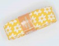 Biaisband bundel 2 mtr  Geel met witte bloem  3012H