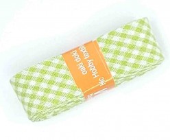 Biaisband bundel 2 mtr   Lime BB ruit  5009H