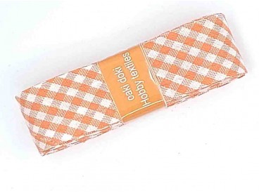 Biaisband bundel 2 mtr   Oranje BB ruit  5011H