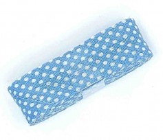 Biaisband bundel 2 mtr  Lichtblauw met witte stipjes  1006H