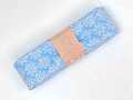 Biaisband in bundels van 2 meter blue met witte minifleur  4006H