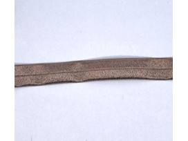 Elastisch vouwtres biaisband Taupe 480