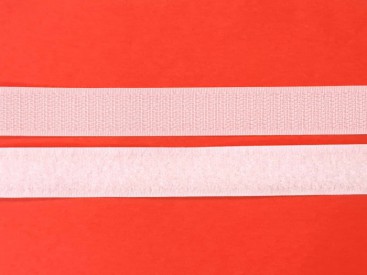 Klittenband opnaaibaar Wit  2cm breed