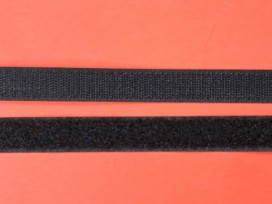 Klittenband opnaaibaar Zwart  2cm breed