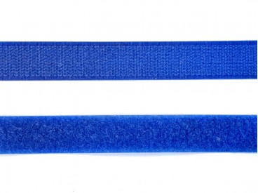 Klittenband opnaaibaar Kobalt  2cm breed