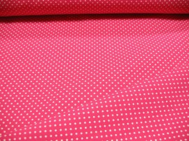 Mini stip katoen Pink/wit 8214