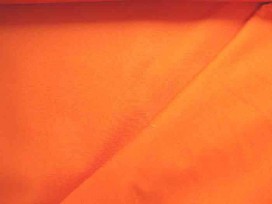 Oranje canvas  100% katoen  1.45 mtr.br.  240 gr/m2