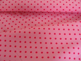 Middel katoen stip Roze/pink 8221