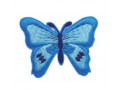 Vlinder applicatie plakbaar en strijkbaar 2 in 1 Aqua