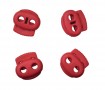 Koordstopper 2 gaats groot  Rood  25 x 22 mm