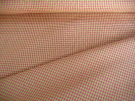 Boerenbont ruit Lime/pink 3 x 3 mm 8252