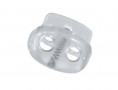 Koordstopper 2 gaats groot Doorschijnend   25x22mm