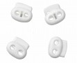 Koordstopper 2 gaats groot Wit  25x22mm