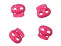 Koordstopper 2 gaats klein  Pink   18 x 16 mm