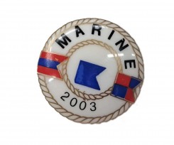 Knoop op steeltje Marine 2003  20mm  ak111