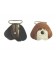 Goudkleurige bretel sluiting met een hondenkop. Er past band door van max. 25 mm. De hondenkop is 5 x 4 cm. Prijs voor 2 clips