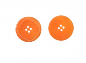 Grote knoop Oranje  4 gaats  38mm