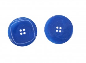 Grote knoop Blauw 4 gaats  44mm