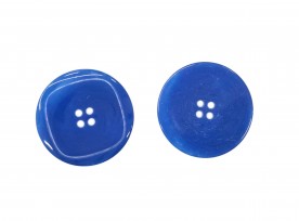 Grote knoop Blauw 4 gaats  38mm