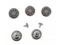 Jeans inslagknoop Oudzilver  3 sterren en takjes 17mm  jik308