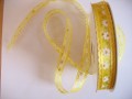 Organza band Geel  16mm