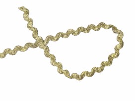 Zigzagband Goud  10mm breed   2234