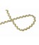 Zigzagband van ongeveer 10 mm. breed.  Helder goudkleurig  De golf is ongeveer 5 mm breed mm breed. 